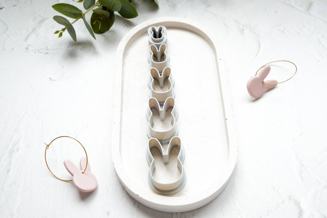 Bunny Polymer Clay Cutter: Earring & Cookie DIY - 3D Printed