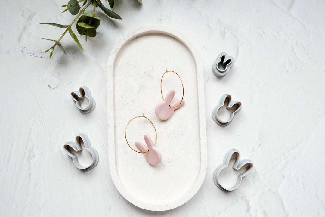 Bunny Polymer Clay Cutter: Earring & Cookie DIY - 3D Printed