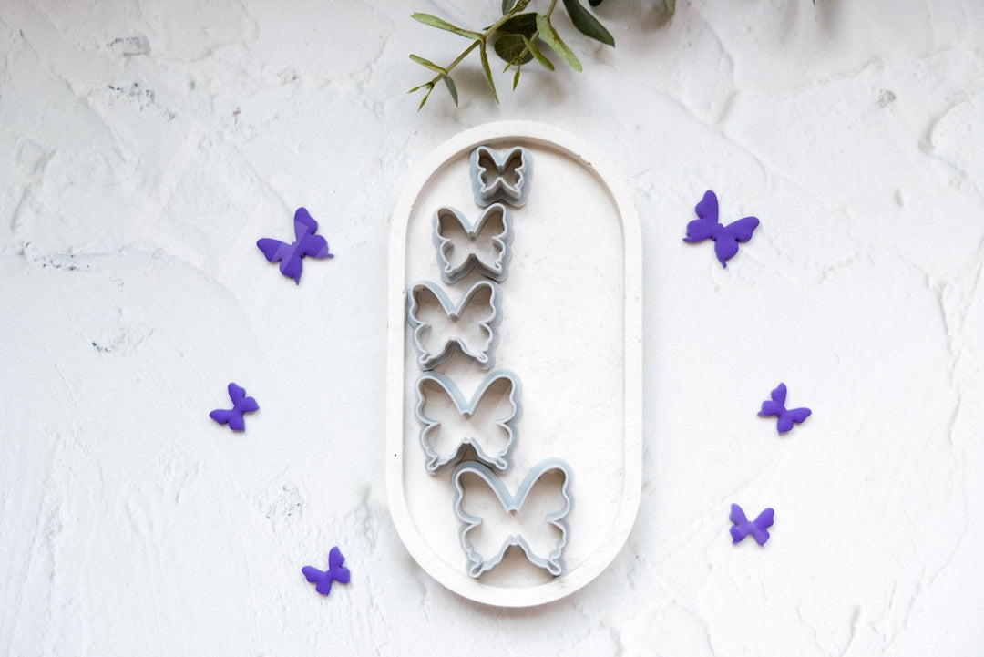 Butterfly Polymer Clay Cutter: Spring Earring, Hair Clip, Stencil