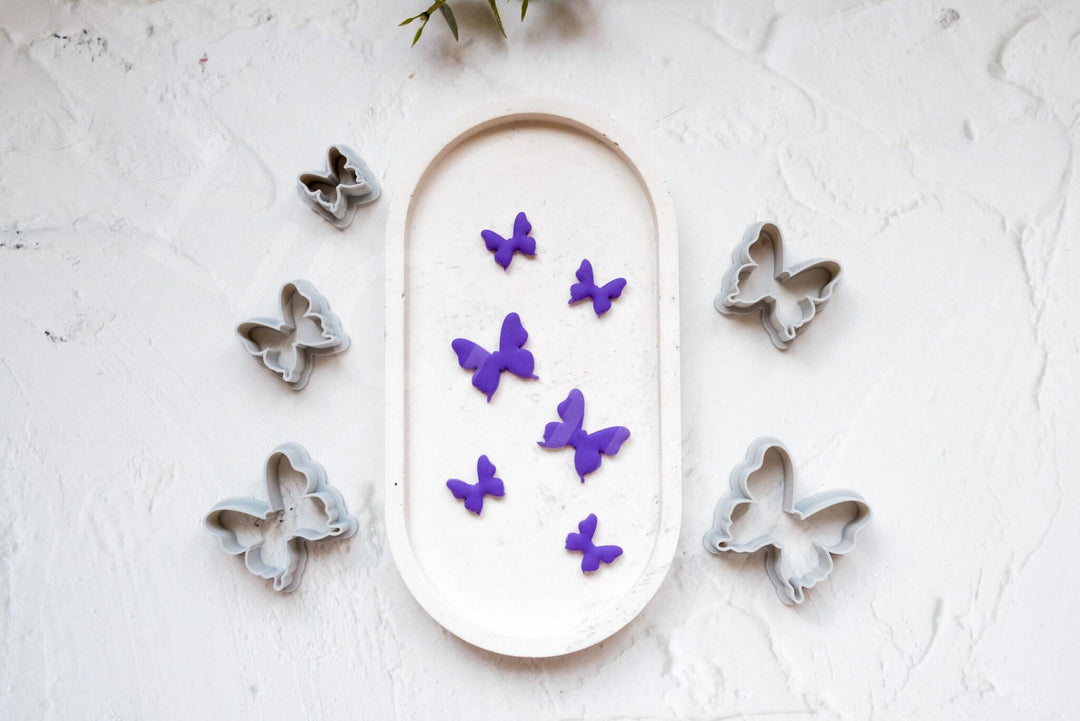 Butterfly Polymer Clay Cutter: Spring Earring, Hair Clip, Stencil