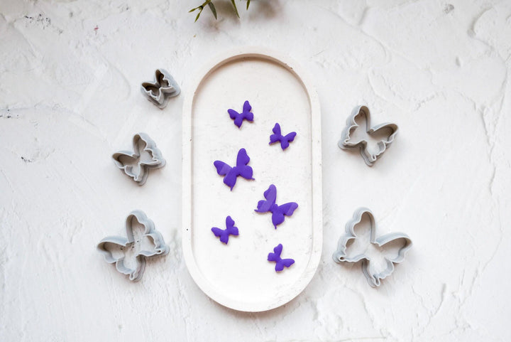 Butterfly Polymer Clay Cutter: Spring Earring, Hair Clip, Stencil