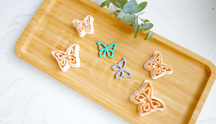 Butterfly Polymer Clay Cutter Set: Monarch Earring DIY (30-45mm)