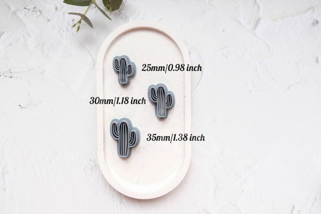 Cactus Clay Cutter – Cinco de Mayo Polymer Clay Earring Cutter, Fiesta Cactus Shape Mold, Southwestern Jewelry Making Tool