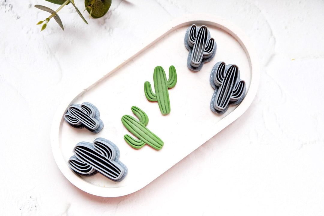 Cactus Clay Cutter – Cinco de Mayo Polymer Clay Earring Cutter, Fiesta Cactus Shape Mold, Southwestern Jewelry Making Tool