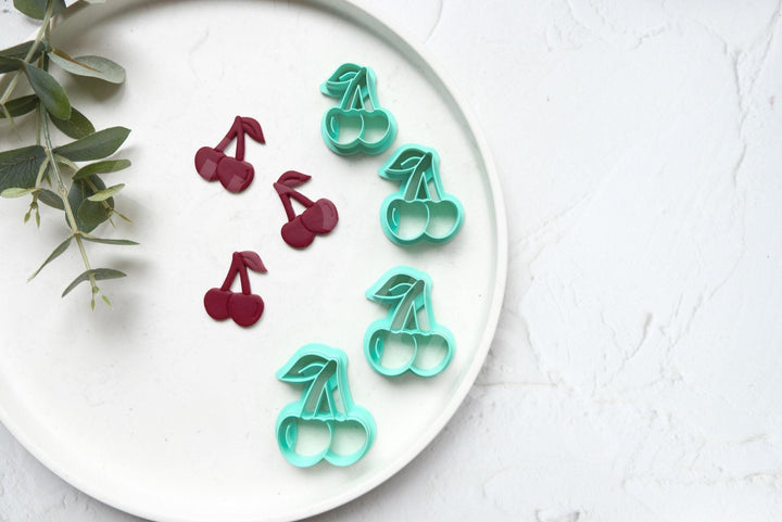 Cherry Clay Cutter Set: Food & Earring Polymer Clay Cutters