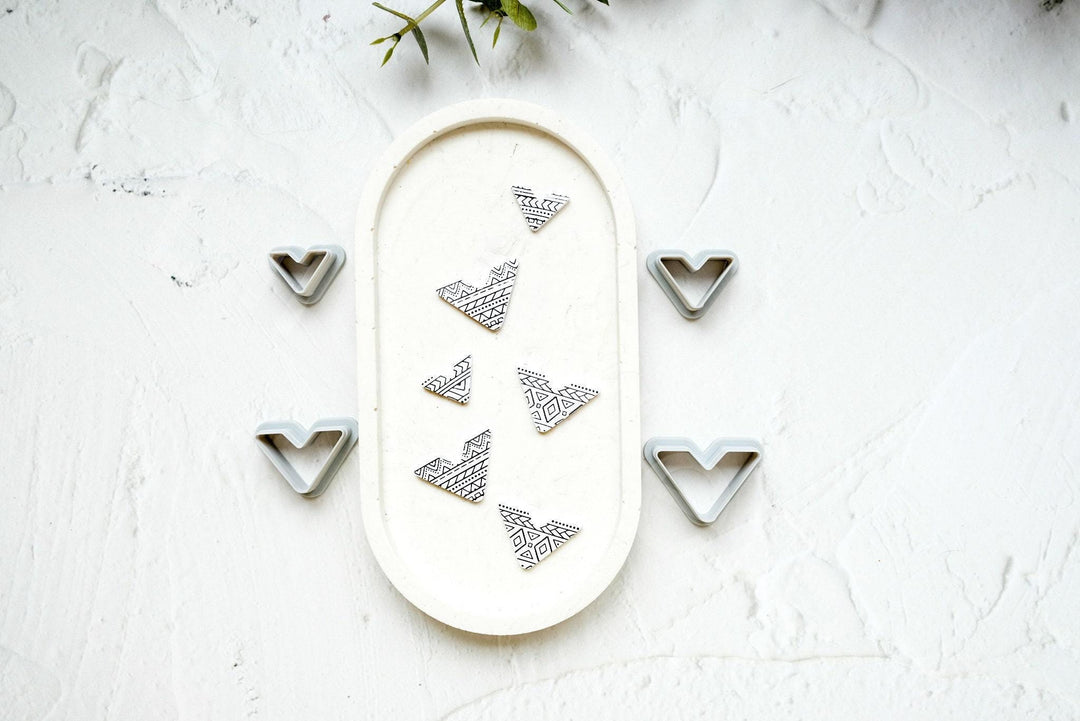 Chevron Polymer Clay Cutter: Geometric Earring Tool