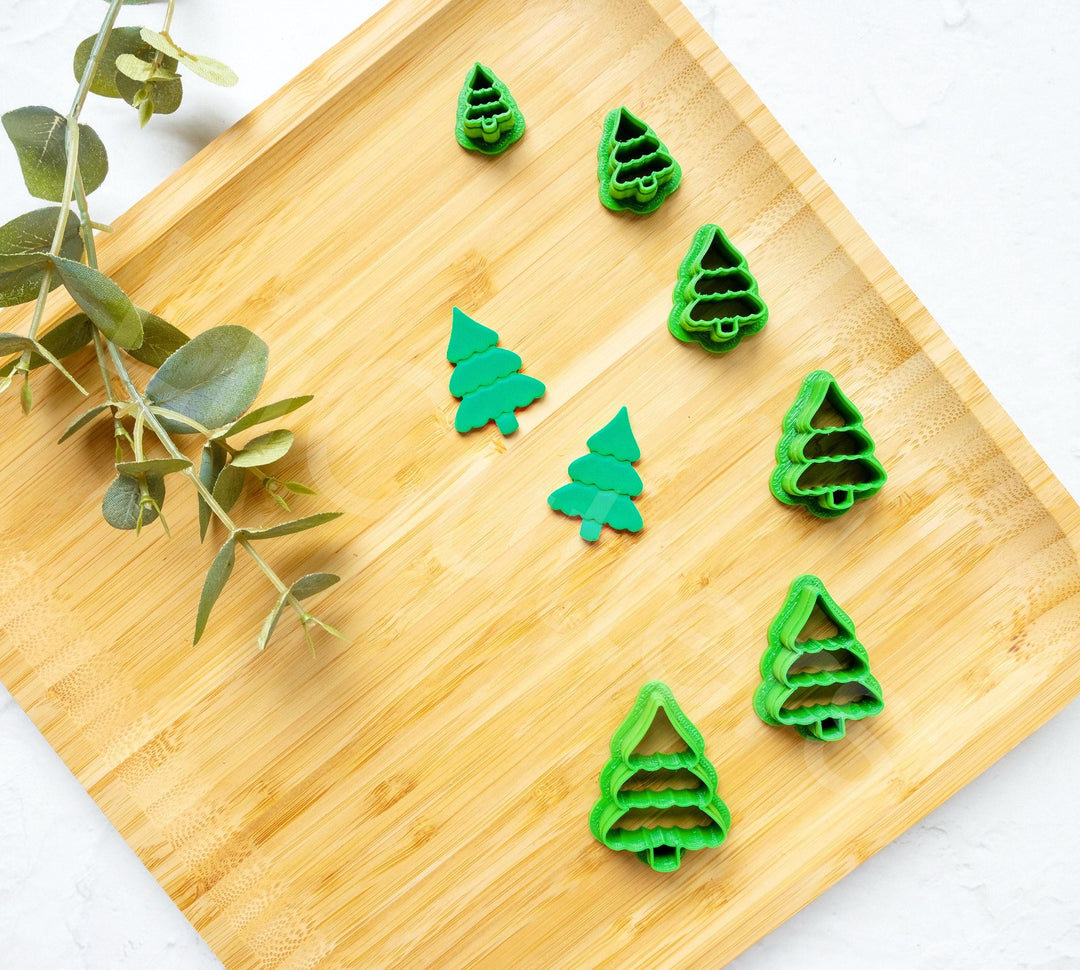 Christmas Tree Polymer Clay Cutter: 3D Printed PLA Plastic