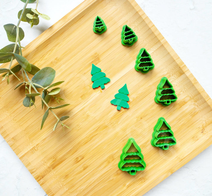 Christmas Tree Polymer Clay Cutter: 3D Printed PLA Plastic