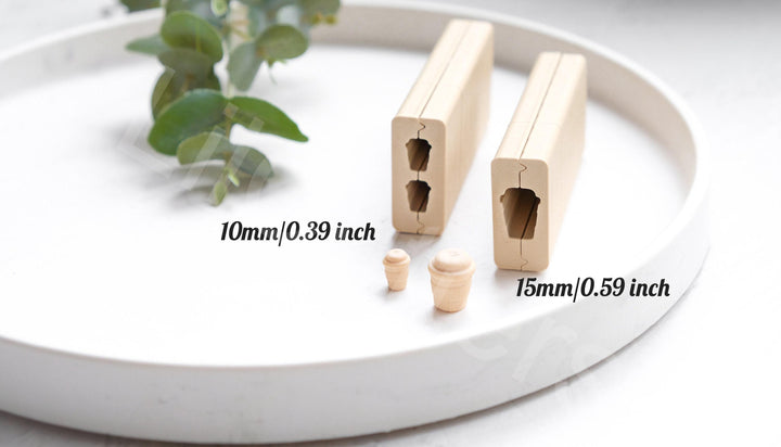 Coffee Cup Bead Roller: Polymer Clay Earring Tool (10mm & 15mm)