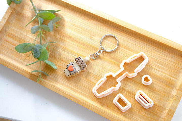 Coffee Cup Clay Cutter Set: Polymer Clay Earring, Keychain Cutters (35-45mm)