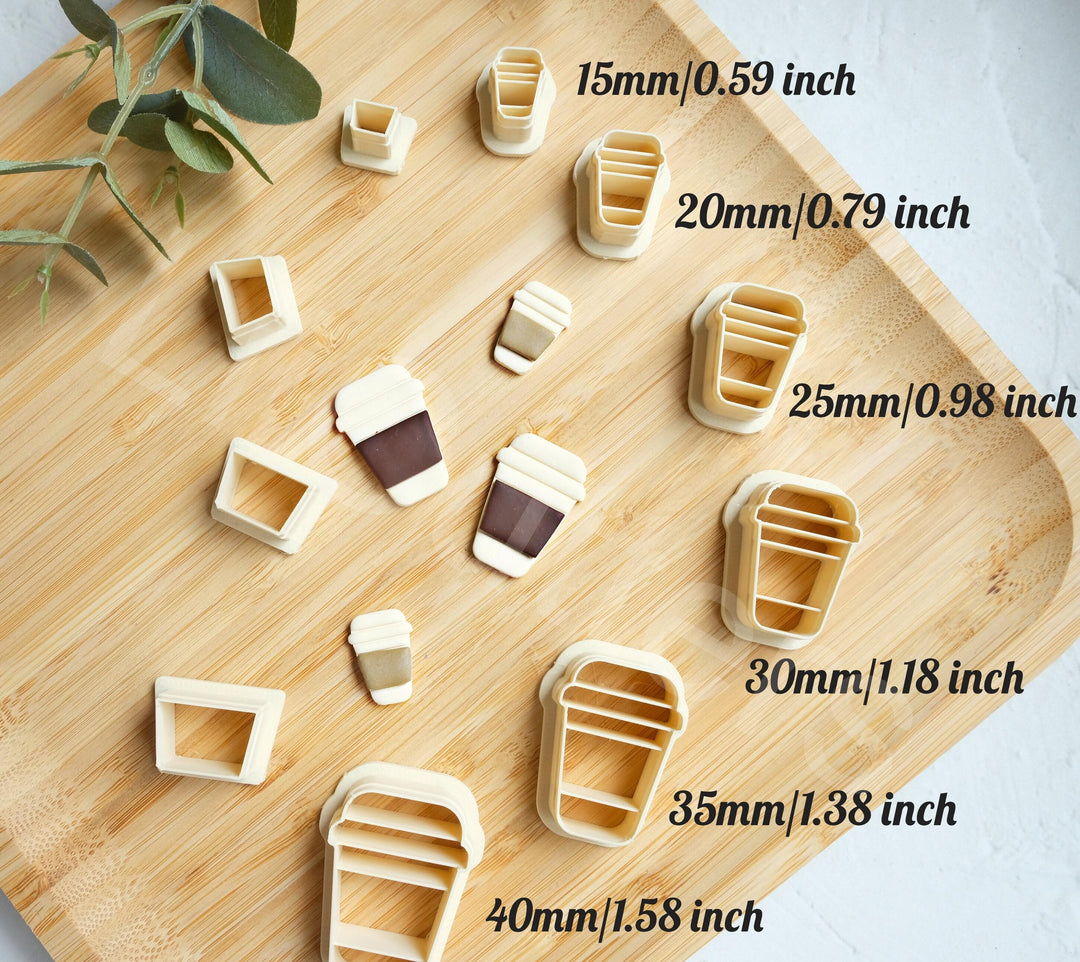 Coffee Cup Polymer Clay Cutter: Latte Earring DIY