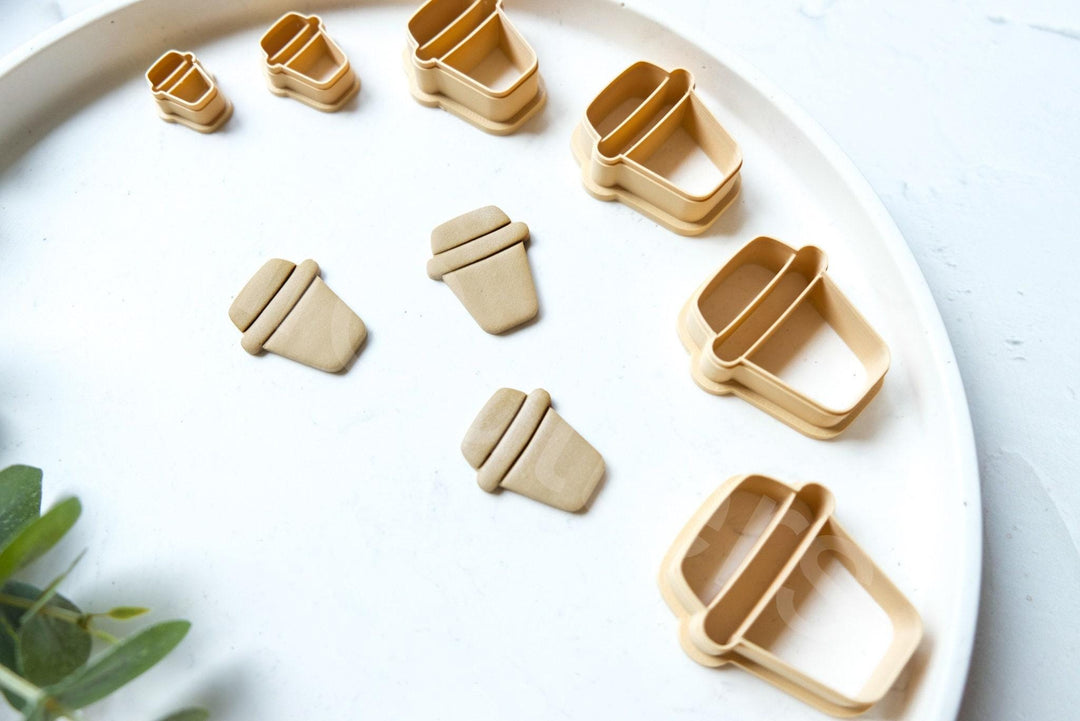 Coffee Cup PLA Cutter: Cookie & Clay Earring DIY
