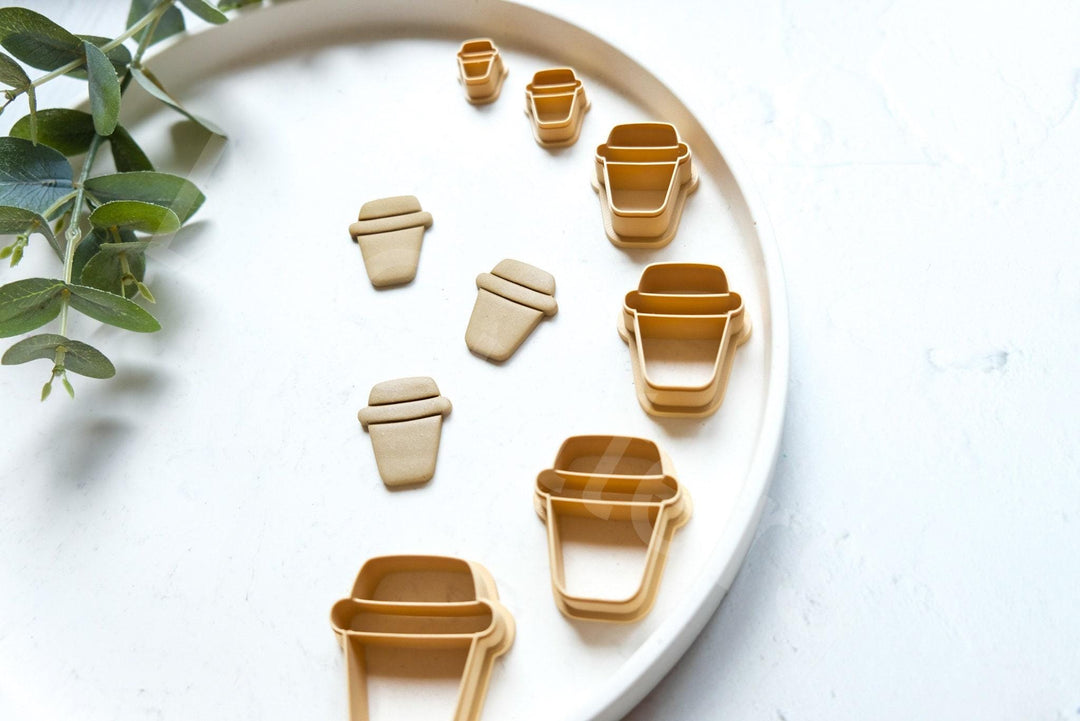 Coffee Cup PLA Cutter: Cookie & Clay Earring DIY