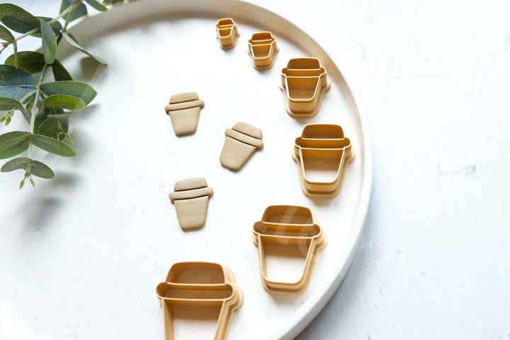 Coffee Cup PLA Cutter: Cookie & Clay Earring DIY