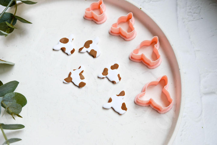 Cow Head Clay Cutter: Animal Print Earring Making Tool