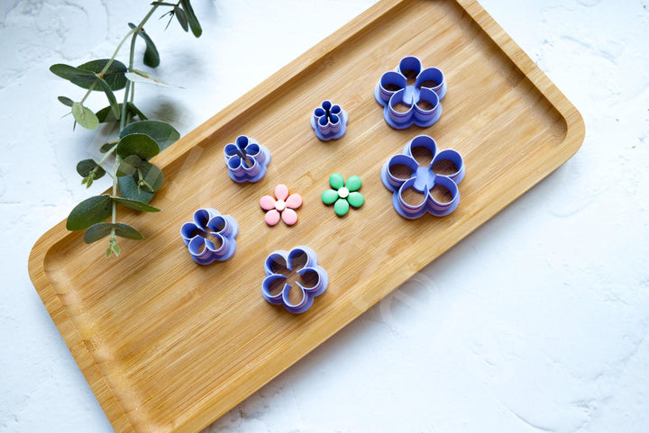 Daisy Flower Polymer Clay Cutters: Summer Earring DIY - 6 Sizes