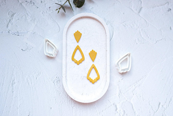Moroccan Dangle Polymer Clay Cutter Set | Boho Earring Shapes & Jewelry Making Tools