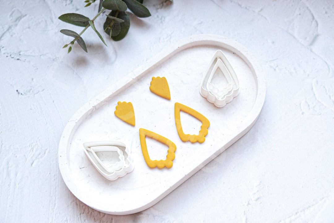 Moroccan Dangle Polymer Clay Cutter Set | Boho Earring Shapes & Jewelry Making Tools