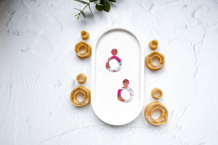 Donut Polymer Clay Cutter: 3D Printed Earring, Biscuit, Hair Clip Mold
