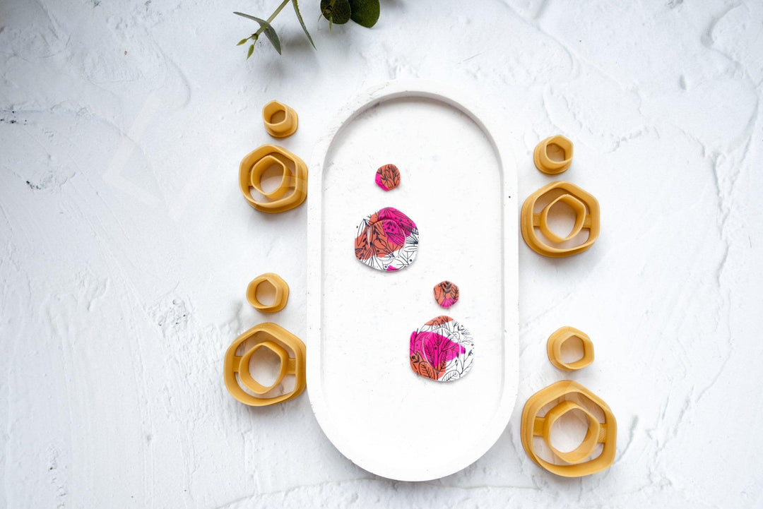 Donut Polymer Clay Cutter: 3D Printed Earring, Biscuit, Hair Clip Mold