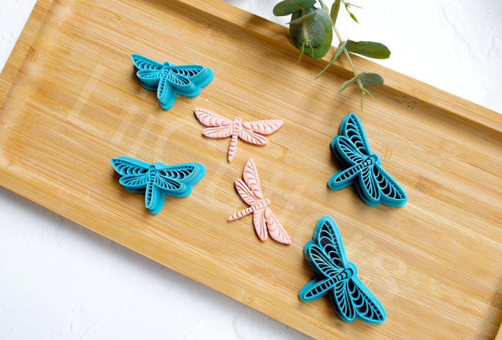 Dragonfly Polymer Clay Cutter Set: Earring & Cookie Cutters