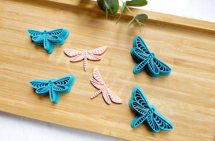 Dragonfly Polymer Clay Cutter Set: Earring & Cookie Cutters