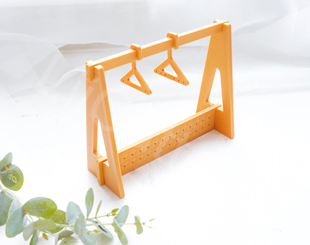 Earring Display Stand – Jewelry Organizer with Hangers, Acrylic Earring Holder for Booths, Desks & Vanity Storage