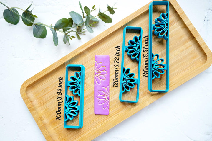 Sunflower Bookmark Clay Cutter: 3D Printed Polymer Clay Tool