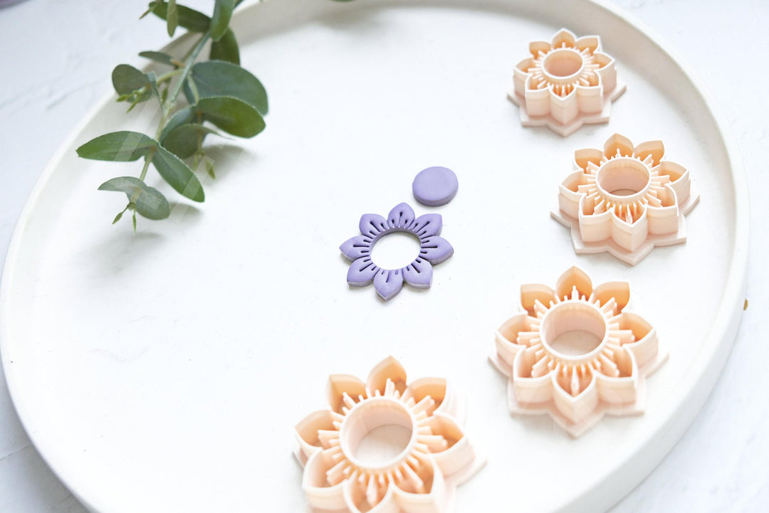 Flower Clay Cutter: Daisy & Sunflower Polymer Jewelry Tool