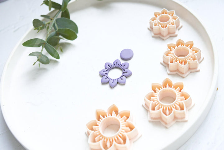 Flower Clay Cutter: Daisy & Sunflower Polymer Jewelry Tool