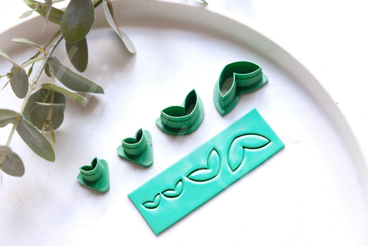 Flower & Leaf Polymer Clay Cutter Set | Mini Micro Clay Cutters for Earrings, Jewelry Craft Making