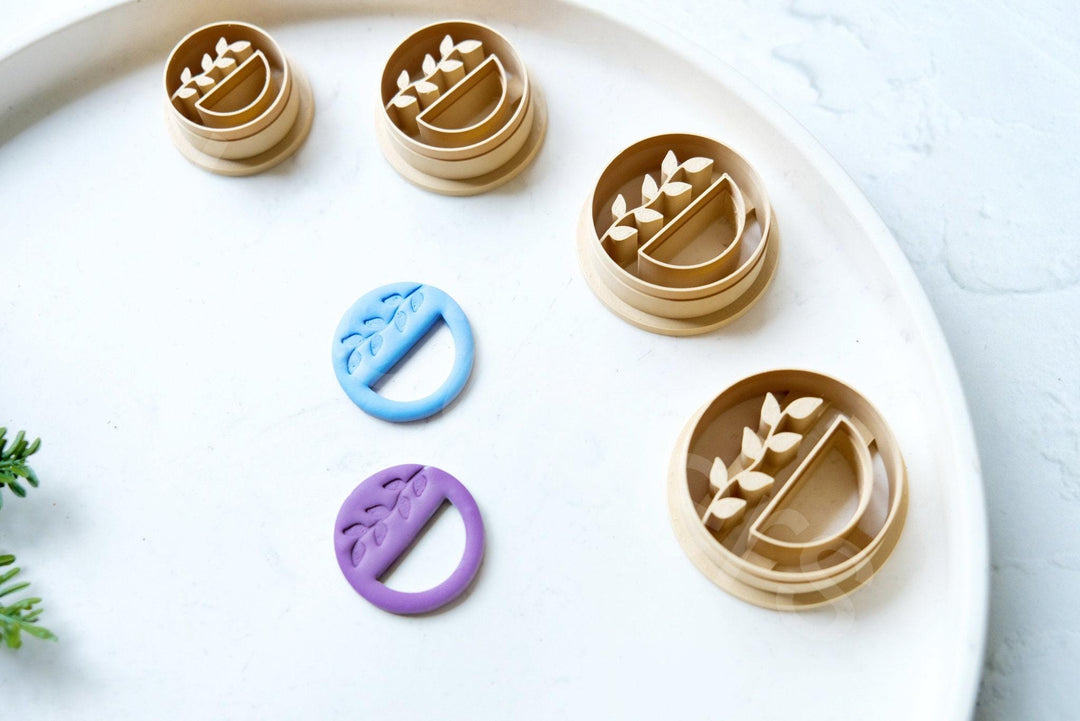 Floral Macrame Polymer Clay Cutter: Boho Earring, Hair Clip, Donut Stamp