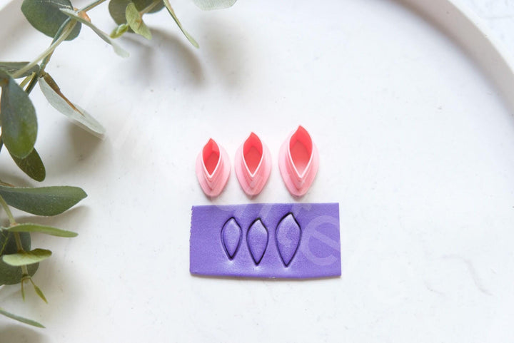 Flower Petal Polymer Clay Cutter Set: Mini & Micro Sizes
