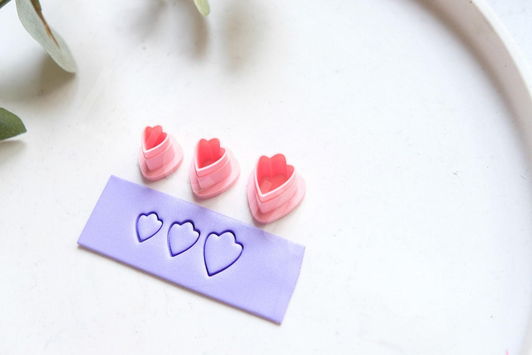 Mini Flower Petal Clay Cutter Set: Mini Polymer Clay Cutters (10-15mm), Leaf Cutter, Flower leaf cutter, Mini flower earring tool
