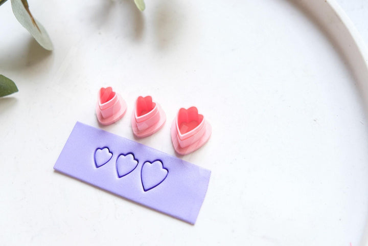 Mini Flower Petal Clay Cutter Set: Mini Polymer Clay Cutters (10-15mm), Leaf Cutter, Flower leaf cutter, Mini flower earring tool