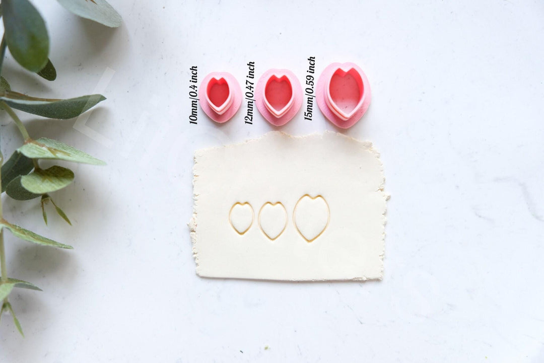 Flower Petal Polymer Clay Cutter Set: Mini Floral Earring Making Supplies