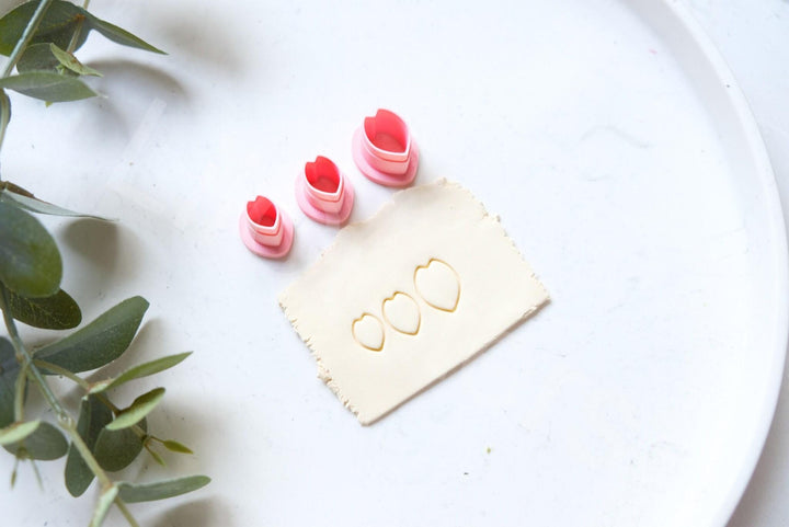 Flower Petal Polymer Clay Cutter Set: Mini Floral Earring Making Supplies