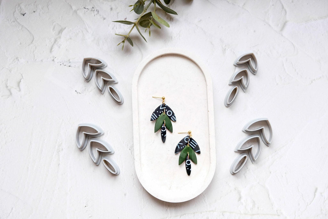 Flower Clay Cutter Set: Polymer Clay Earring & Hair Clip Tool