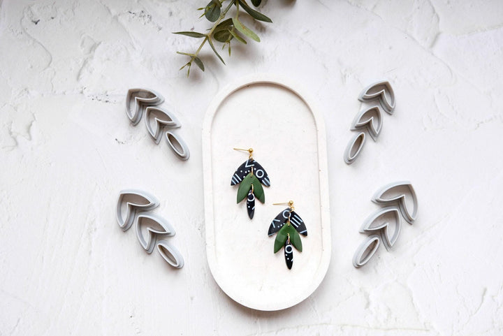Flower Clay Cutter Set: Polymer Clay Earring & Hair Clip Tool