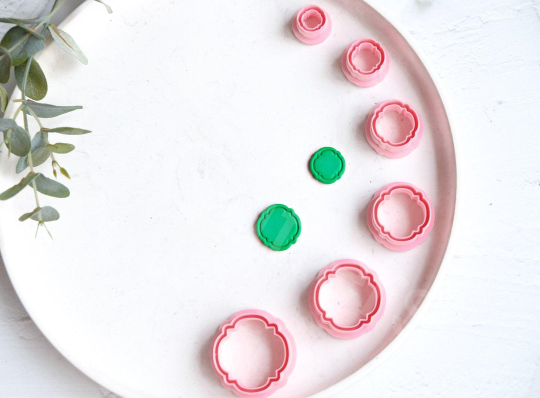 Frame Polymer Clay Cutters: Mirror Shape Earring Cutters, Geometric Shapes