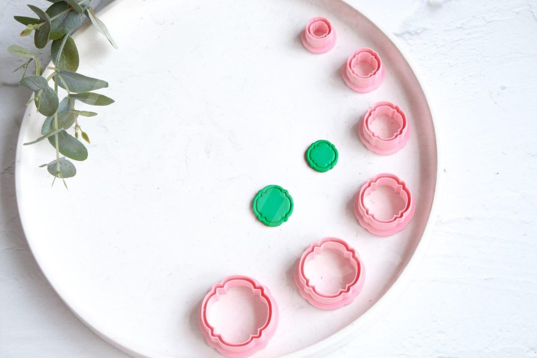Frame Polymer Clay Cutters: Mirror Shape Earring Cutters, Geometric Shapes