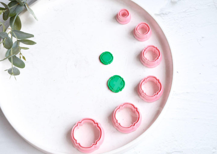 Frame Polymer Clay Cutters: Mirror Shape Earring Cutters, Geometric Shapes