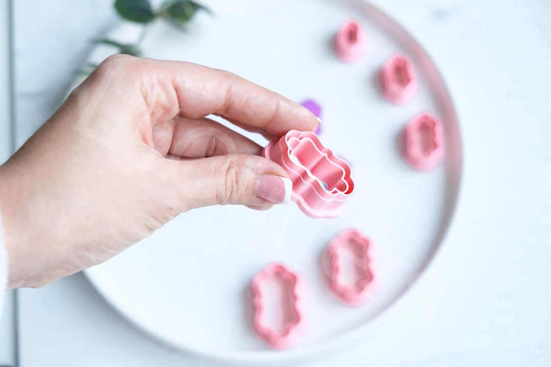 Moroccan Frame Polymer Clay Cutters: Geometric Earring Making, 20-45mm