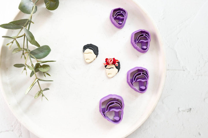 Frida Kahlo Polymer Clay Cutter Set | Art-Inspired Earring Shapes & Jewelry Making Tools