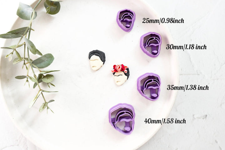 Frida Kahlo Polymer Clay Cutter Set | Art-Inspired Earring Shapes & Jewelry Making Tools
