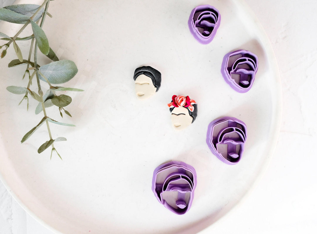 Frida Kahlo Polymer Clay Cutter Set | Art-Inspired Earring Shapes & Jewelry Making Tools
