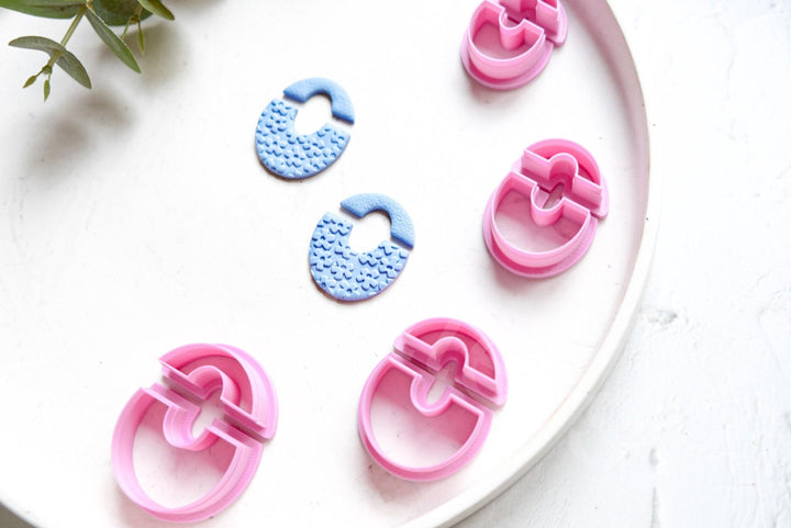 Geometric Polymer Clay Cutter Set: Earring & Biscuit Cutters