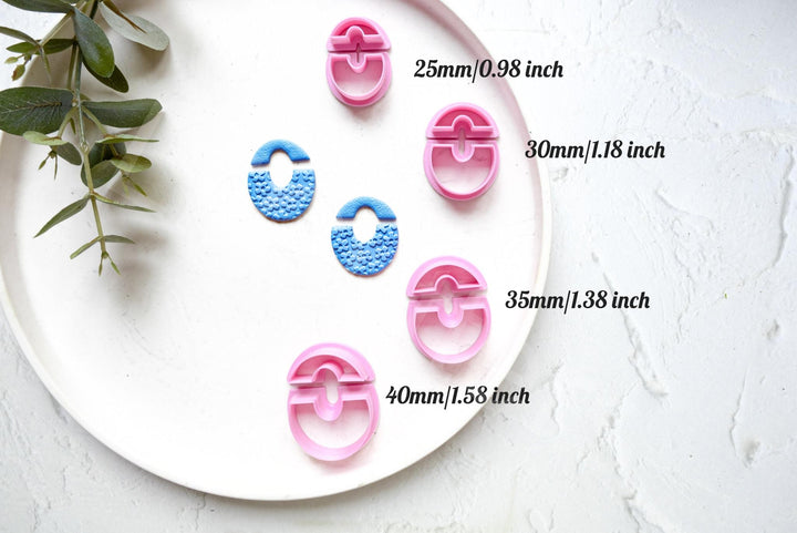 Geometric Polymer Clay Cutter Set: Earring & Biscuit Cutters