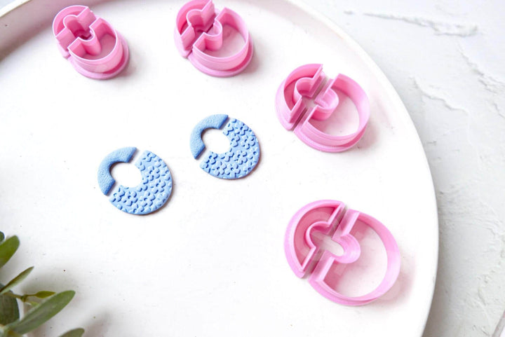 Geometric Polymer Clay Cutter Set: Earring & Biscuit Cutters