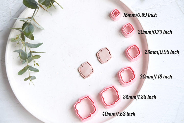 Moroccan Geometric Polymer Clay Cutters: Earring & Cookie DIY